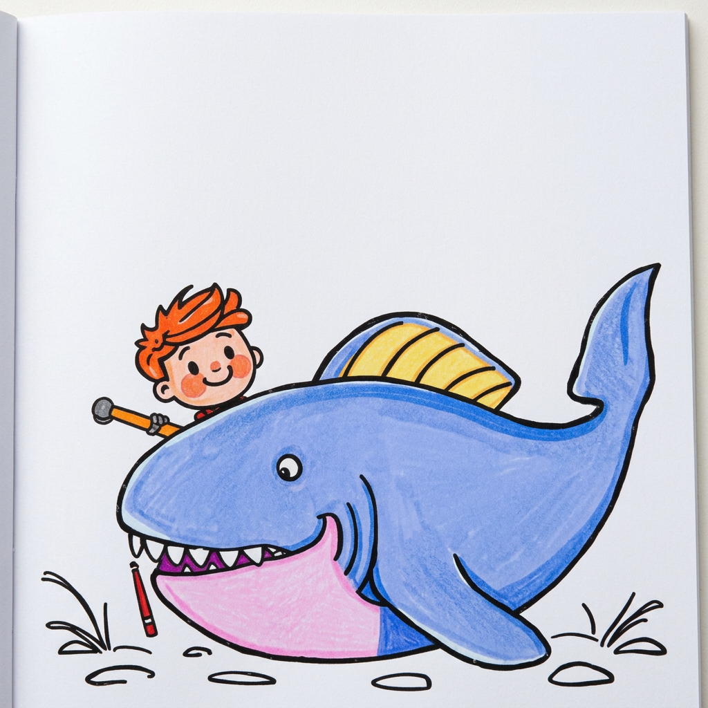 Desenho bíblico Jonas e o grande peixe